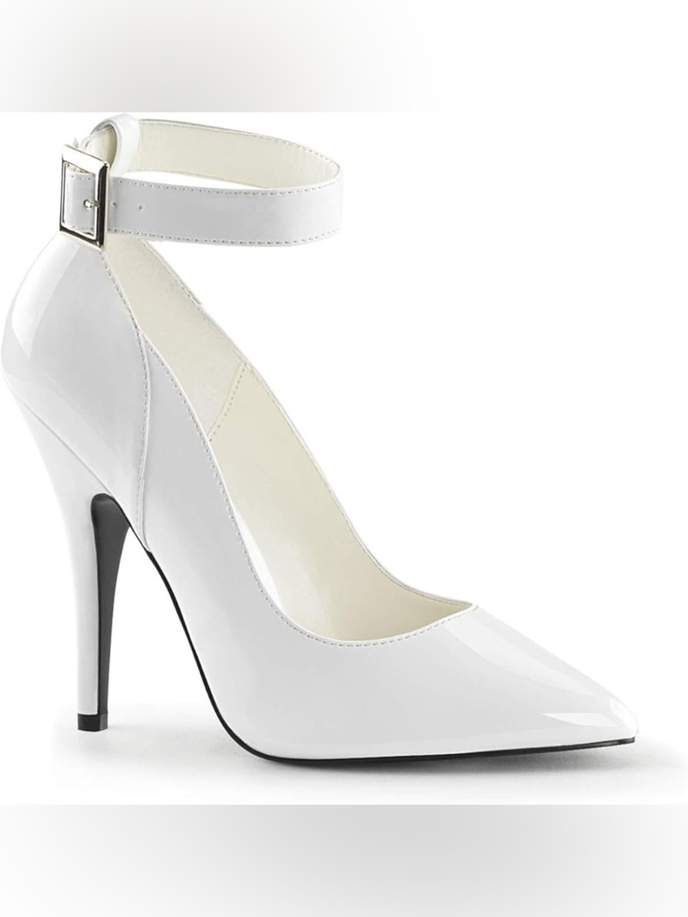 Pleaser Seduce 431 White Pump Heels Size 15